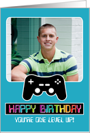 Happy Birthday Computer Techie Gamer Any Age Game Master Gaming Photo card