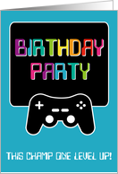 Birthday Party Computer Techie Gamer Any Age Game Gaming Invitation card