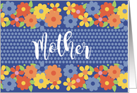 Mother Garden Of Flowers Blank Card Loving Thoughts card