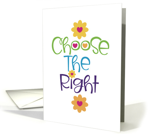 Choose The Right Spiritual Mormon Theme card (1740866)