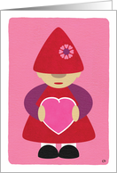 I Love And Miss You Gnome With Heart card