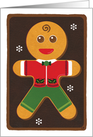 Christmas Gingerbread Man card