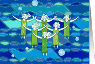 Water Dance Women Blank Any Occasion card