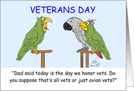 Veterans Day Nugget Confuses Animal Vets With Military Vets card