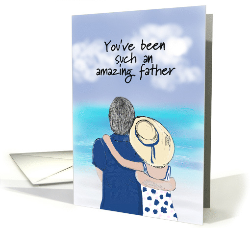 Fathers Day Card to Husband At the Beach card (1617850)