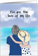 Wedding Anniversary Card to Spouse With Beach Setting card