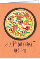 Nephew Tween Teen Pizza Birthday card