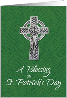 St. Patricks Day Blessing Irish Crucifix card