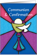 Communion and Confirmation Congratulations Stained Glass card