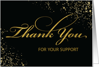Thank You Customers During COVID19 Black with Gold card