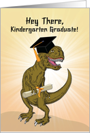 Kindergarten Graduation T-Rex Dinosaur card