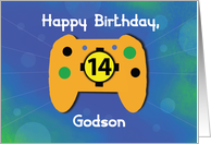 Godson 14 Year Old Birthday Gamer Controller card