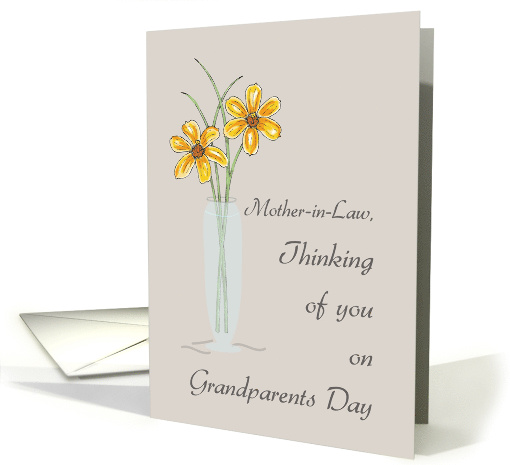Mother in Law Grandparents Day Thinking of You with Two... (1669216)