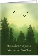 Anniversary of Death of Loved One Peaceful Pine card
