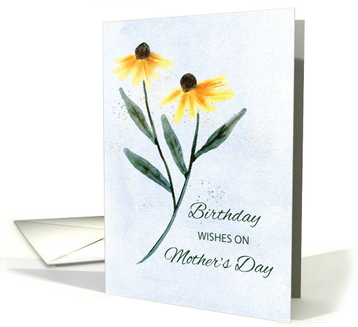 Birthday on Mothers Day Two Cone Flowers card (1764338)