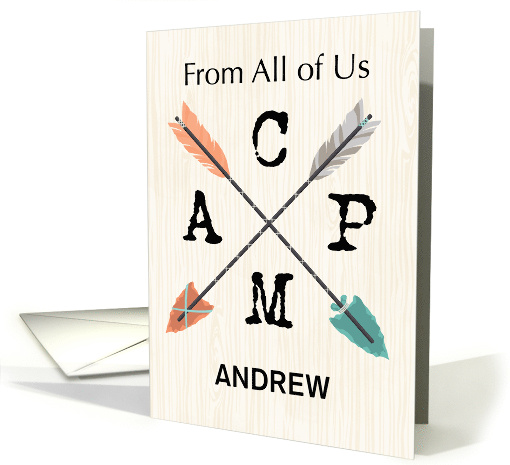 From Group Camp Personalize Name Arrows card (1780586)