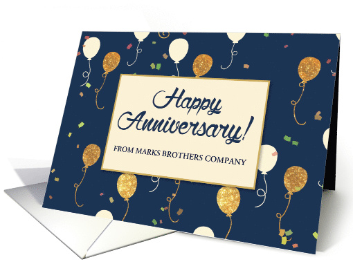 Employee Anniversary Custom Business with Gold Look... (1822784)