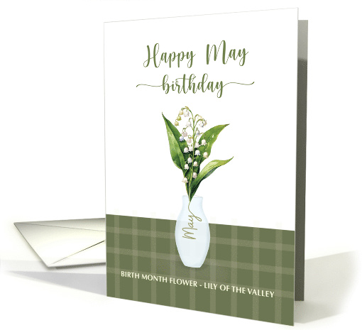 May Birthday Lily of the Valley Birth Month Flower card (1823072)