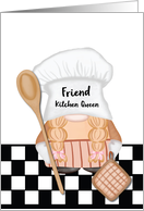 Friend Mothers Day Whimsical Gnome Kitchen Queen card