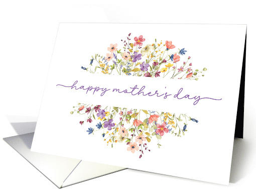 Belated Mother's Day Surrounded by Delicate Wildflowers card (1835052)