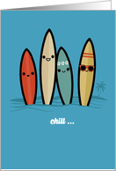 Chill it’s your Birthday with Surfboards and Beach Vibes card