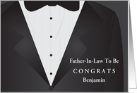 Wedding Congrats Any Relation-To-Be Any Name with Wedding Tuxedo card