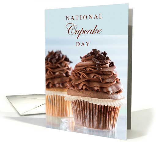National Cupcake Day December 15th with 2 Yummy Cupcakes card