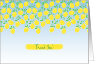 Thank You Hostess for Bridal Shower with Lemons card