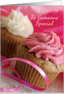 Valentine’s Day Pink Cupcakes card