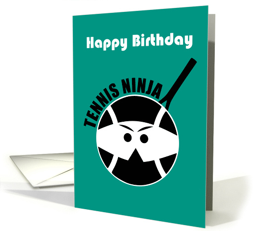 Happy Birthday Tennis Ninja card (1669890)