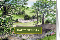 Birthday General Fine Art Landscape Farmhouse near Thirlmere England card