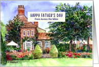 From Across the Miles on Father’s Day The Manor House Garden Painting card