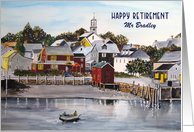 For Mr Bradley on Retirement Portsmouth Harbor Landscape Painting card