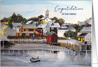 Congratulations on Your Marriage General Portsmouth Harbor Painting card