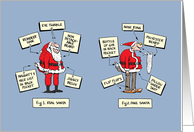 Christmas Humor How to ID Real Santa card