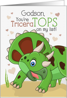 Godson Valentine You’re TriceraTOPS Dinosaur Theme card