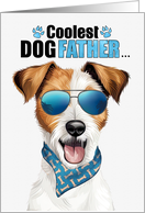 Father’s Day Jack Russell Terrier Dog Coolest Dogfather Ever card