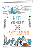 Niece Summer Camp One Happy Camper card