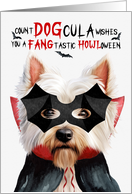 West Highland Terrier Dog Funny Halloween DOGcula card