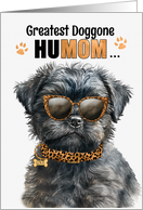 Mother’s Day Affenpinscher Dog Greatest HuMOM Ever card