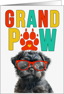GrandPAW Affenpinscher Dog Grandparents Day from Granddog card