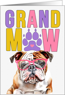 GrandMAW English Bulldog Grandparents Day from Granddog card