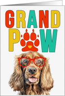GrandPAW Cocker Spaniel Dog Grandparents Day from Granddog card