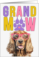 GrandMAW Cocker Spaniel Dog Grandparents Day from Granddog card