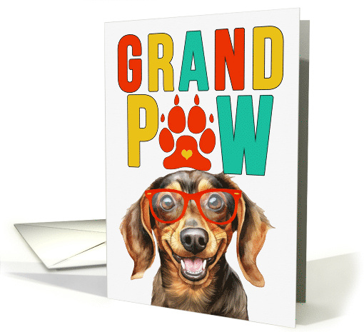 GrandPAW Dachshund Dog Grandparents Day from Granddog card (1785756)