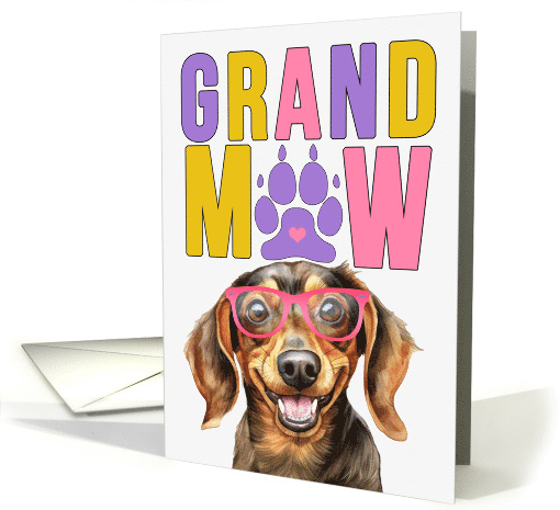 GrandMAW Dachshund Dog Grandparents Day from Granddog card (1785758)