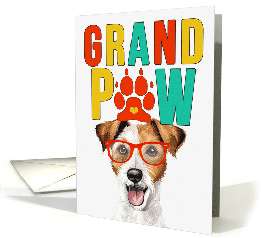 GrandPAW Jack Russell Terrier Dog Grandparents Day from Granddog card