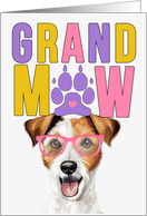 GrandMAW Jack Russell Terrier Dog Grandparents Day from Granddog card