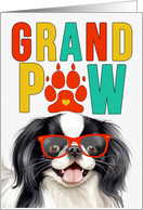 GrandPAW Japanese Chin Dog Grandparents Day from Granddog card