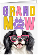 GrandMAW Japanese Chin Dog Grandparents Day from Granddog card